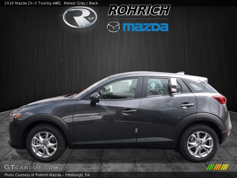 Meteor Gray / Black 2016 Mazda CX-3 Touring AWD