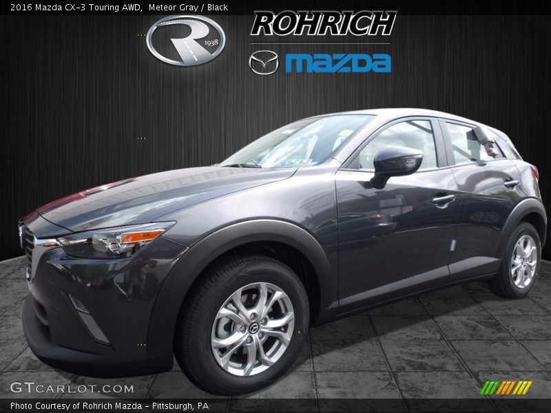 Meteor Gray / Black 2016 Mazda CX-3 Touring AWD