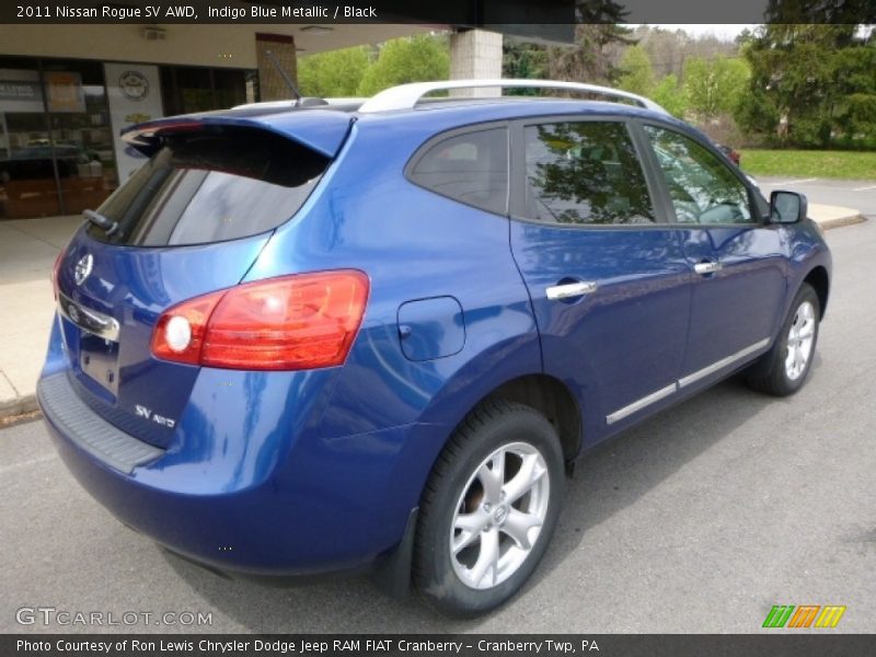 Indigo Blue Metallic / Black 2011 Nissan Rogue SV AWD