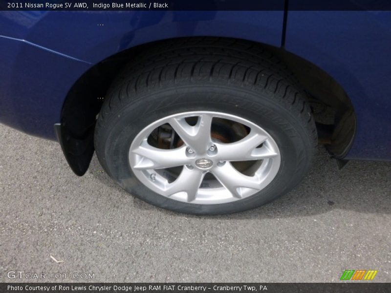 Indigo Blue Metallic / Black 2011 Nissan Rogue SV AWD