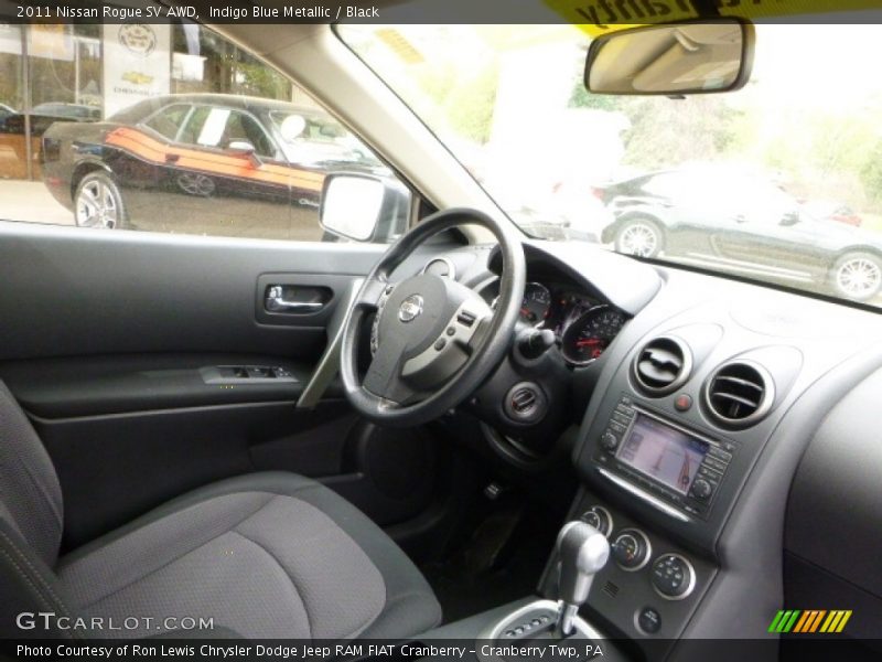 Indigo Blue Metallic / Black 2011 Nissan Rogue SV AWD