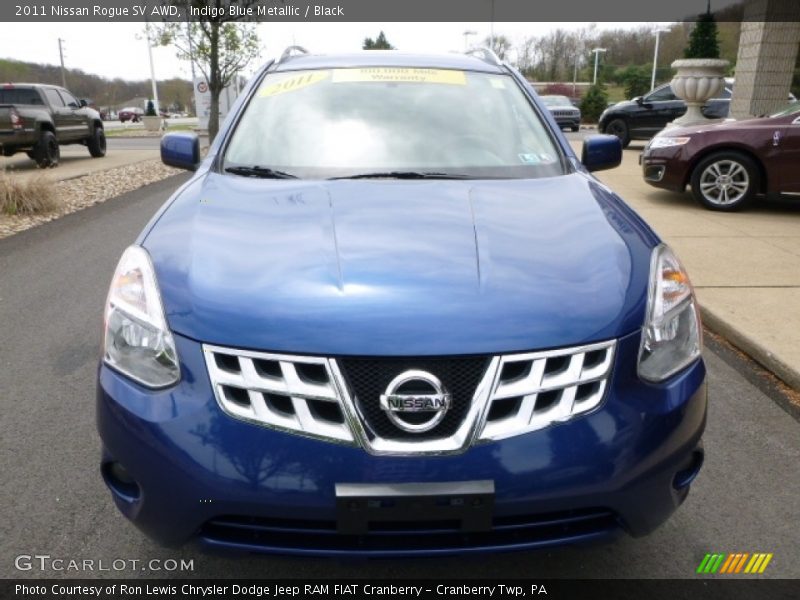 Indigo Blue Metallic / Black 2011 Nissan Rogue SV AWD