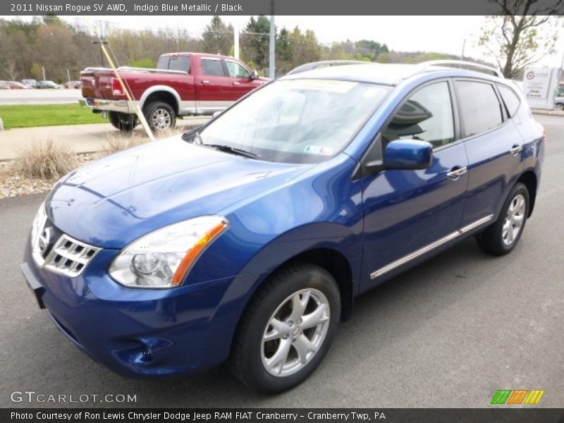 Indigo Blue Metallic / Black 2011 Nissan Rogue SV AWD
