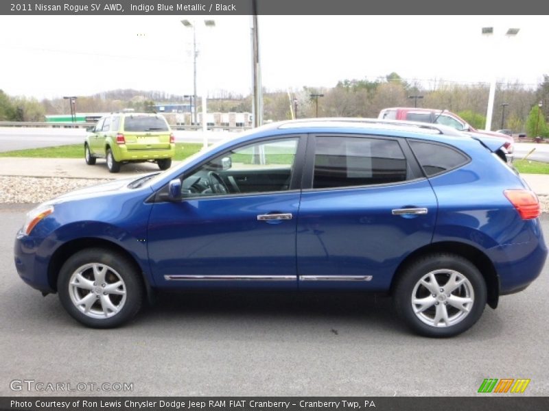 Indigo Blue Metallic / Black 2011 Nissan Rogue SV AWD