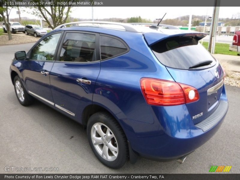 Indigo Blue Metallic / Black 2011 Nissan Rogue SV AWD