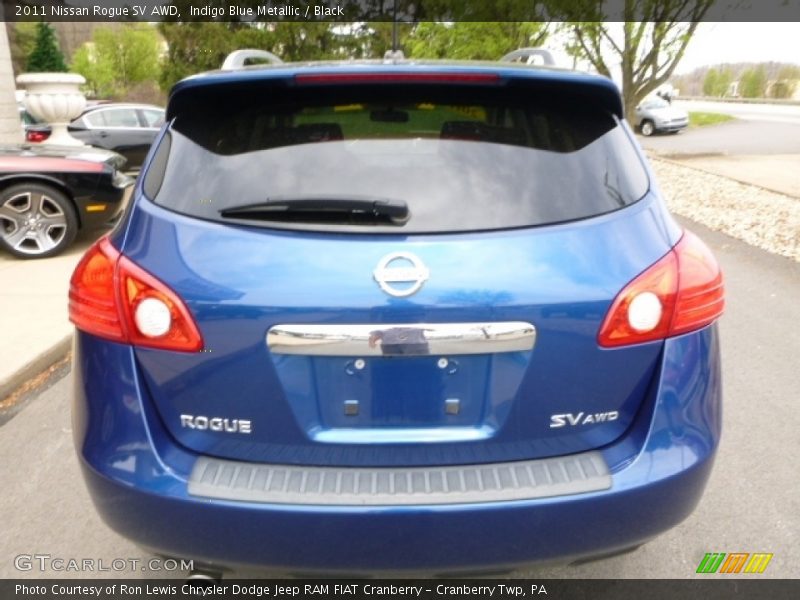 Indigo Blue Metallic / Black 2011 Nissan Rogue SV AWD