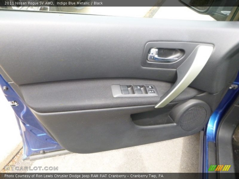 Indigo Blue Metallic / Black 2011 Nissan Rogue SV AWD