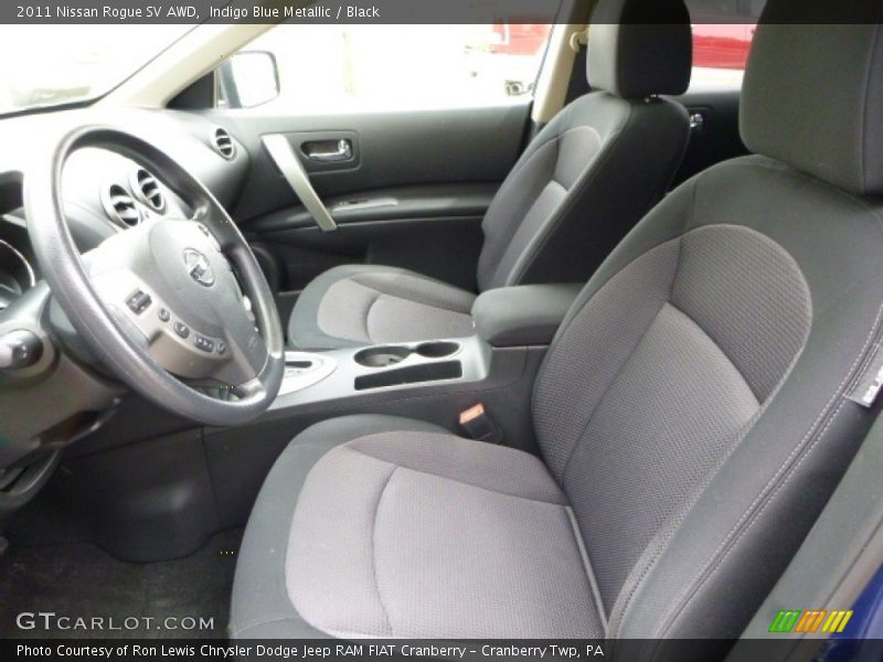 Indigo Blue Metallic / Black 2011 Nissan Rogue SV AWD