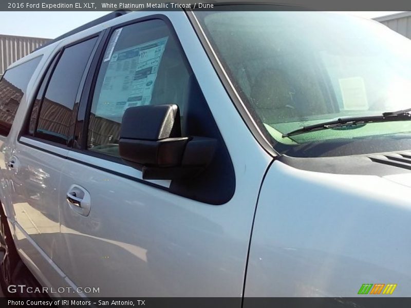 White Platinum Metallic Tricoat / Dune 2016 Ford Expedition EL XLT