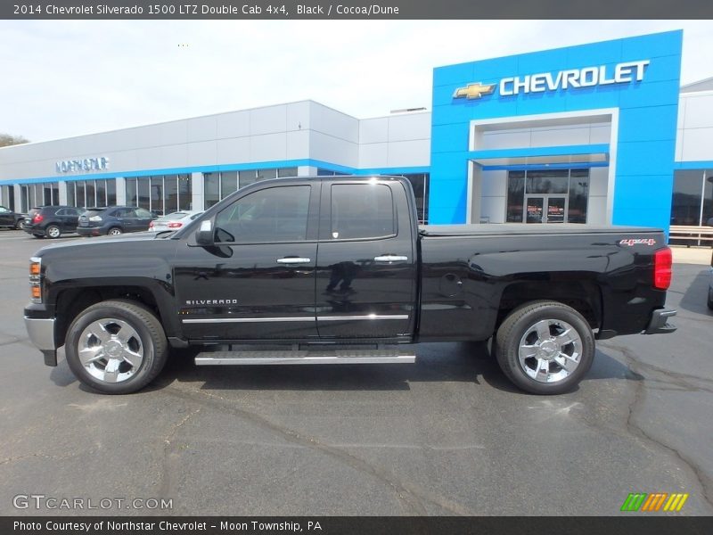 Black / Cocoa/Dune 2014 Chevrolet Silverado 1500 LTZ Double Cab 4x4