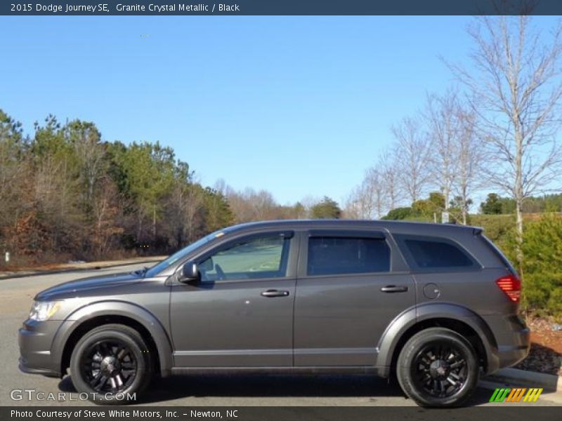 Granite Crystal Metallic / Black 2015 Dodge Journey SE