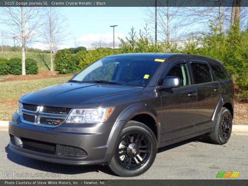 Granite Crystal Metallic / Black 2015 Dodge Journey SE