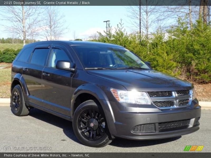 Granite Crystal Metallic / Black 2015 Dodge Journey SE