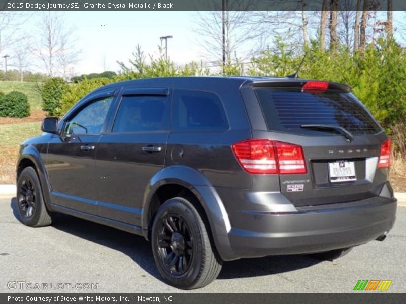 Granite Crystal Metallic / Black 2015 Dodge Journey SE