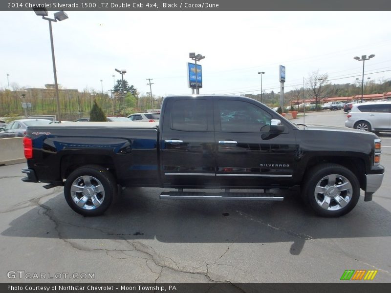 Black / Cocoa/Dune 2014 Chevrolet Silverado 1500 LTZ Double Cab 4x4
