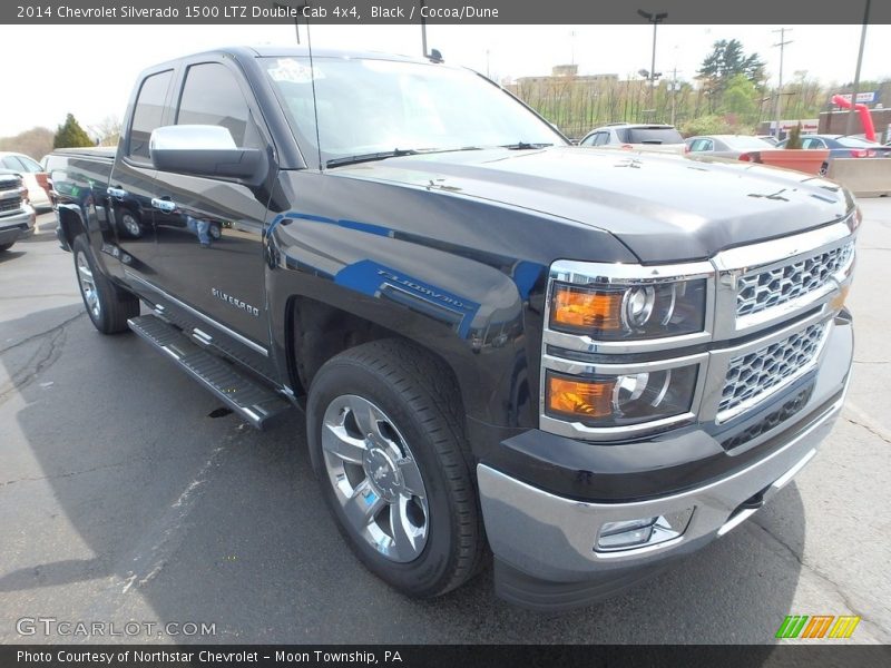 Black / Cocoa/Dune 2014 Chevrolet Silverado 1500 LTZ Double Cab 4x4