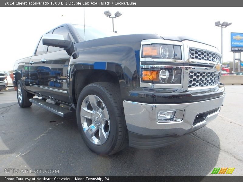 Black / Cocoa/Dune 2014 Chevrolet Silverado 1500 LTZ Double Cab 4x4