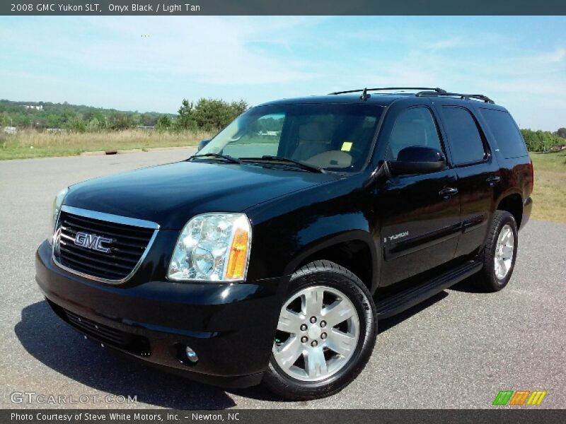 Onyx Black / Light Tan 2008 GMC Yukon SLT