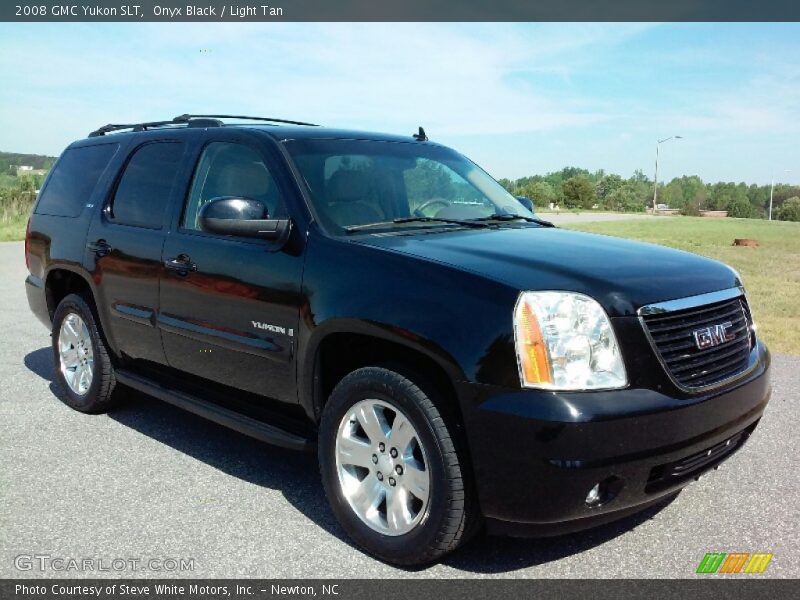 Onyx Black / Light Tan 2008 GMC Yukon SLT