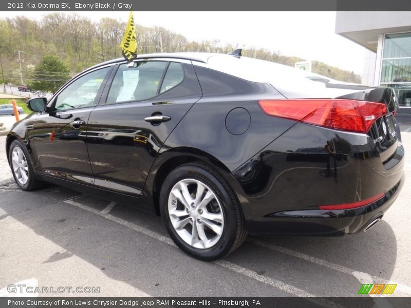 Ebony Black / Gray 2013 Kia Optima EX
