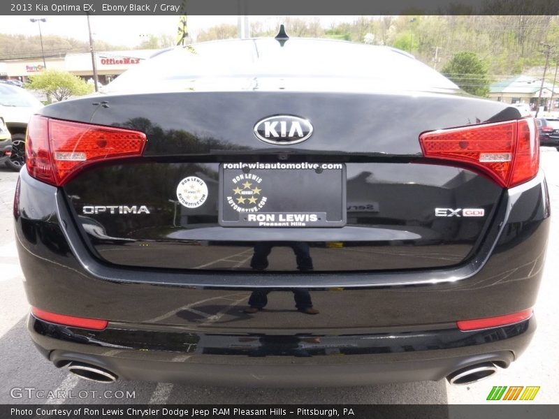 Ebony Black / Gray 2013 Kia Optima EX