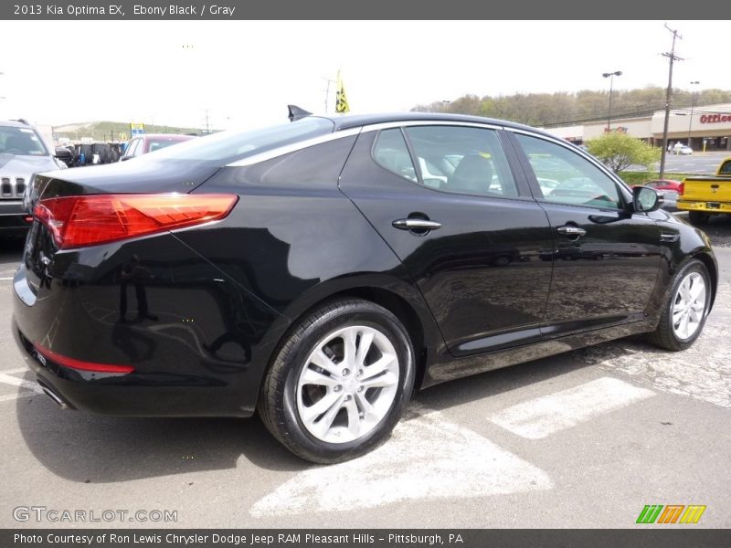 Ebony Black / Gray 2013 Kia Optima EX