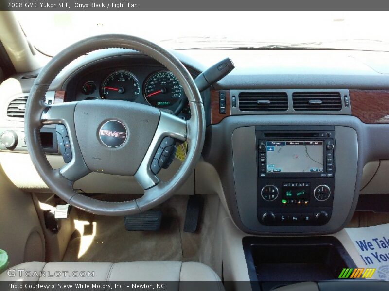 Onyx Black / Light Tan 2008 GMC Yukon SLT