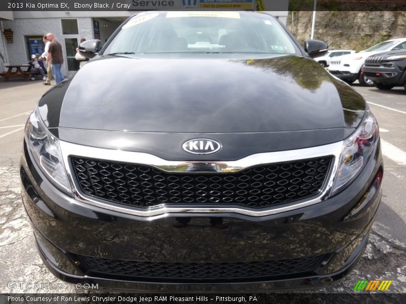 Ebony Black / Gray 2013 Kia Optima EX
