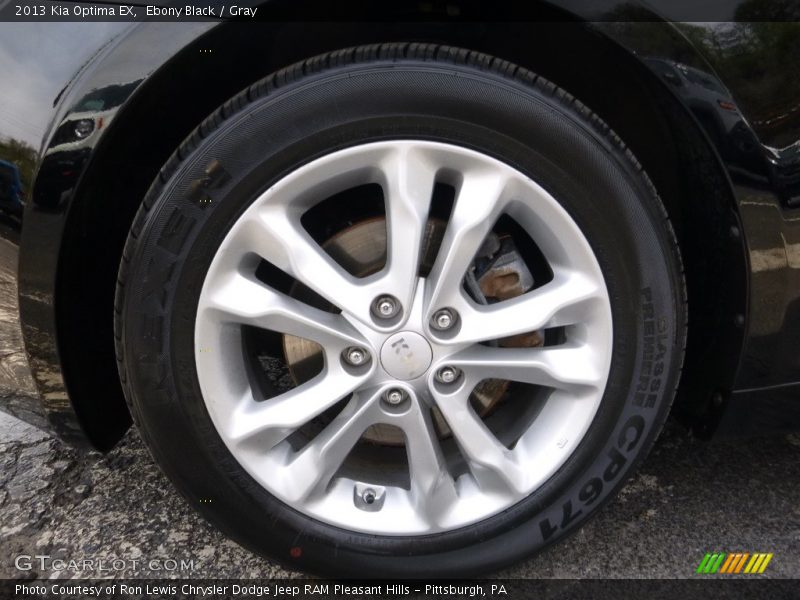 Ebony Black / Gray 2013 Kia Optima EX