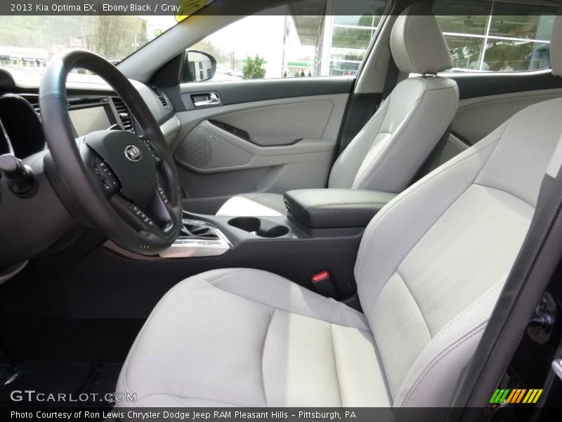 Ebony Black / Gray 2013 Kia Optima EX