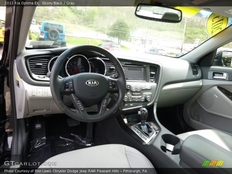 Ebony Black / Gray 2013 Kia Optima EX