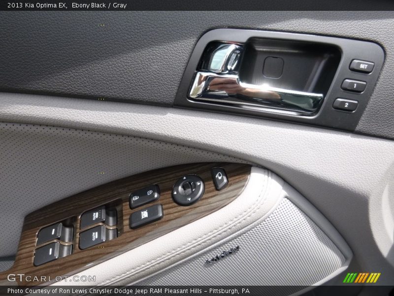 Ebony Black / Gray 2013 Kia Optima EX