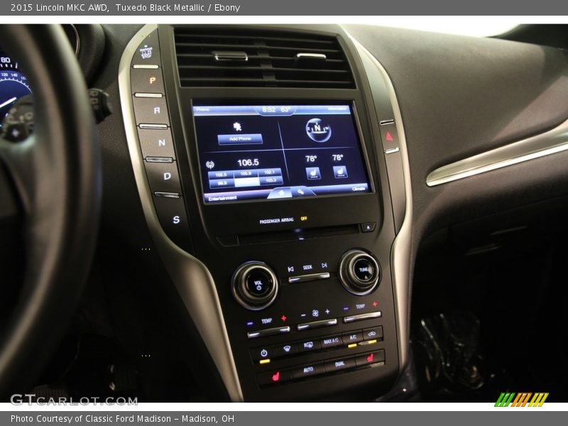 Tuxedo Black Metallic / Ebony 2015 Lincoln MKC AWD