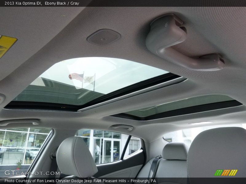 Ebony Black / Gray 2013 Kia Optima EX