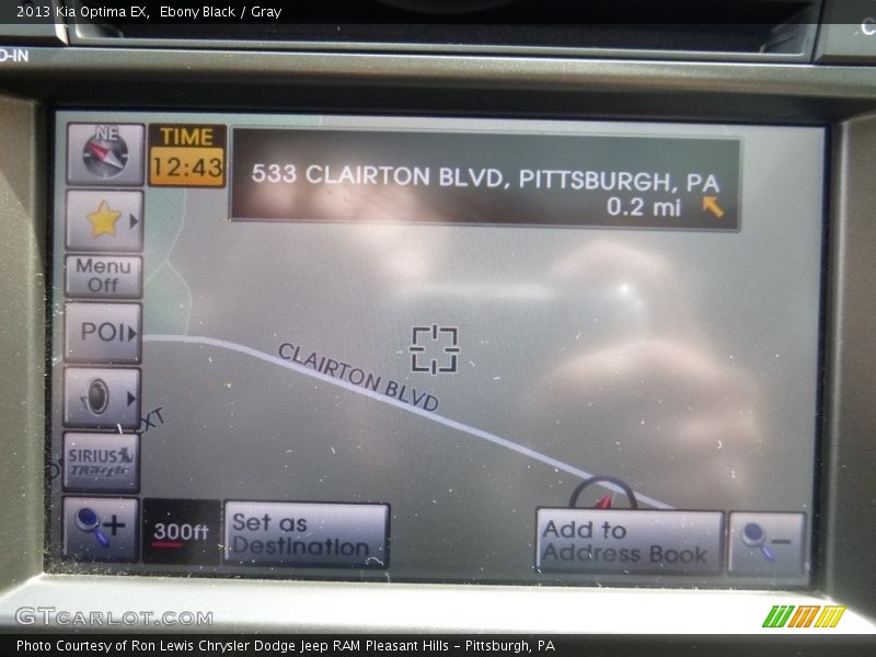 Ebony Black / Gray 2013 Kia Optima EX