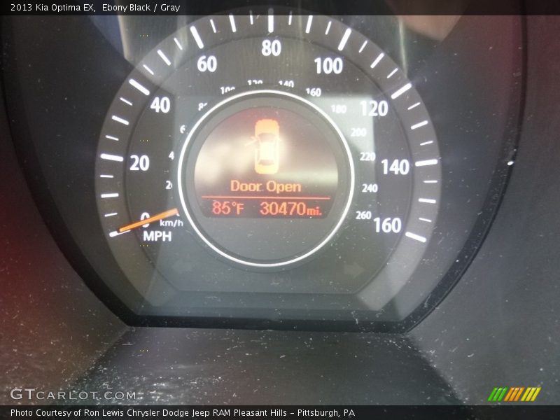 Ebony Black / Gray 2013 Kia Optima EX