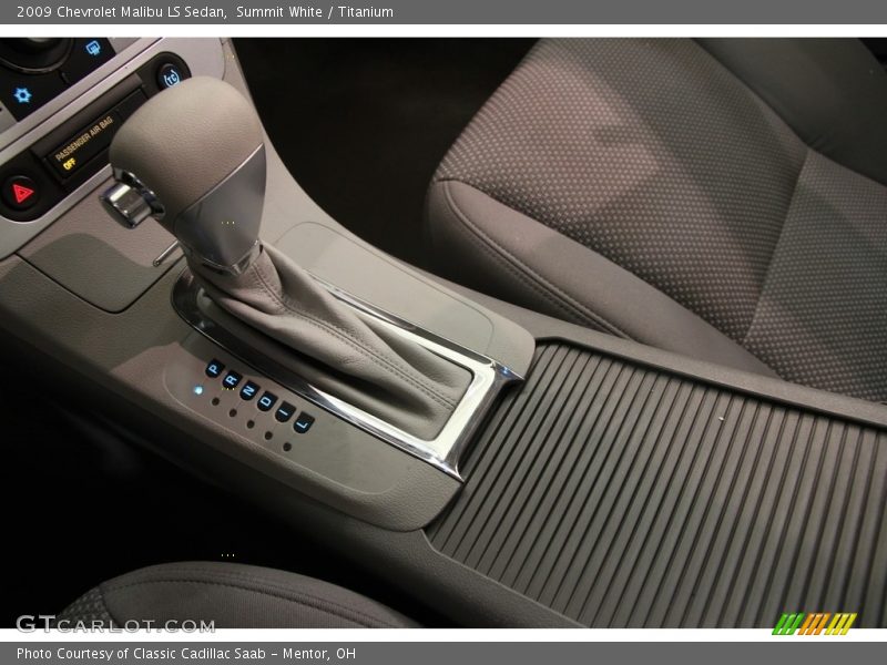 Summit White / Titanium 2009 Chevrolet Malibu LS Sedan