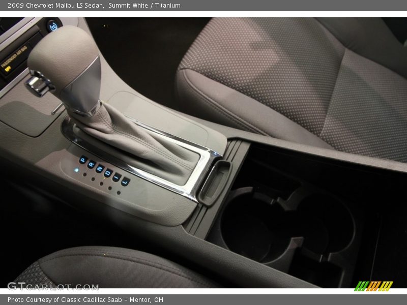Summit White / Titanium 2009 Chevrolet Malibu LS Sedan