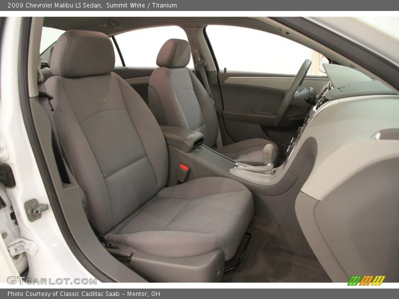 Summit White / Titanium 2009 Chevrolet Malibu LS Sedan