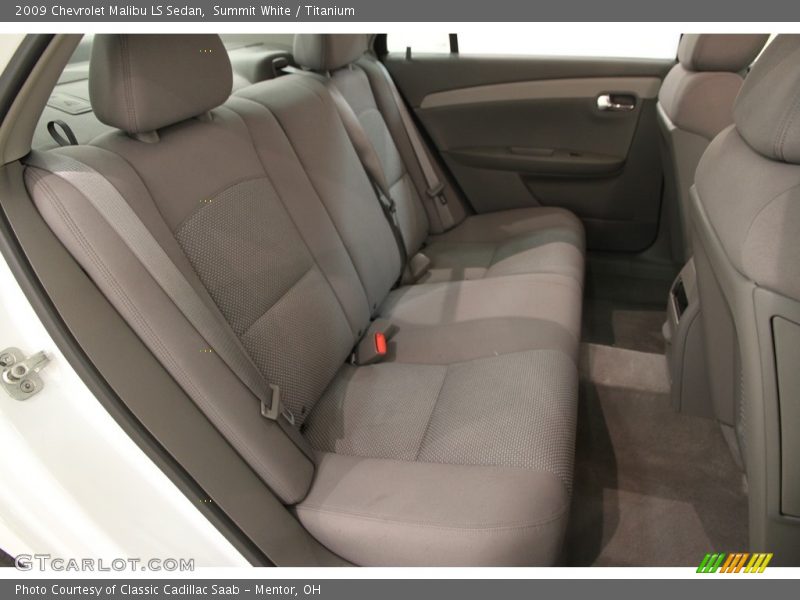 Summit White / Titanium 2009 Chevrolet Malibu LS Sedan