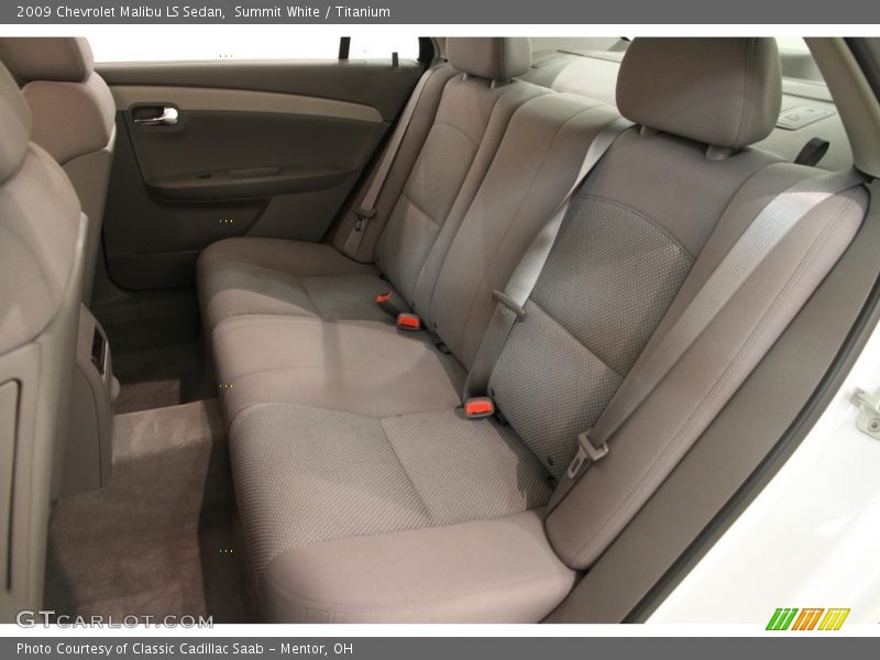Summit White / Titanium 2009 Chevrolet Malibu LS Sedan