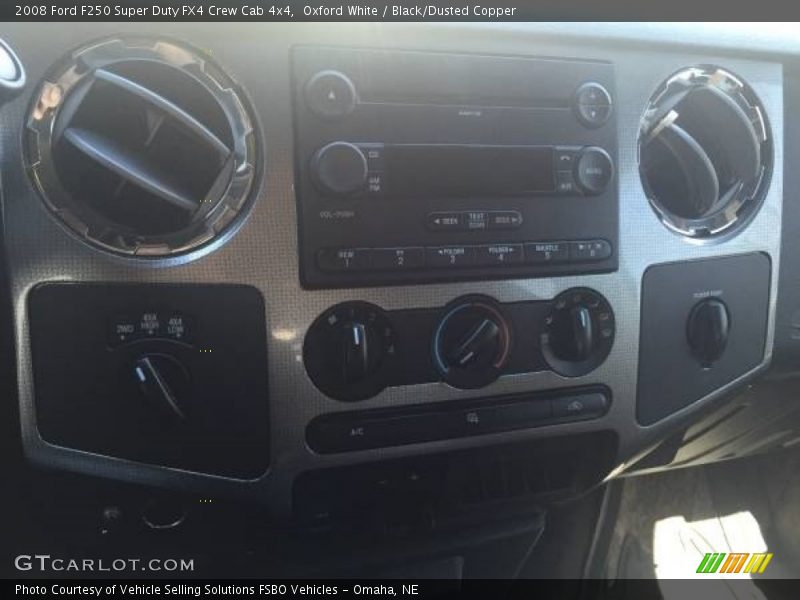 Oxford White / Black/Dusted Copper 2008 Ford F250 Super Duty FX4 Crew Cab 4x4