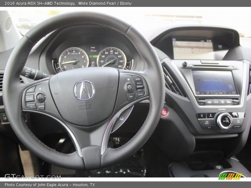 White Diamond Pearl / Ebony 2016 Acura MDX SH-AWD Technology