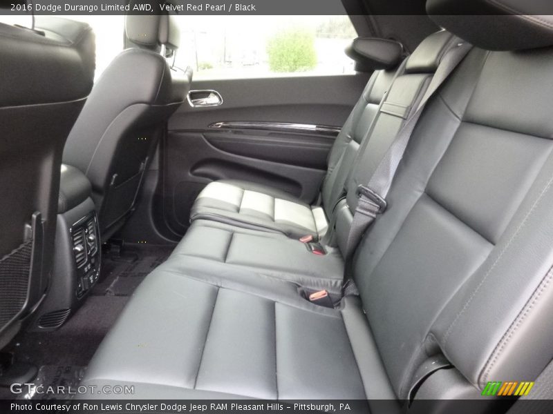 Velvet Red Pearl / Black 2016 Dodge Durango Limited AWD