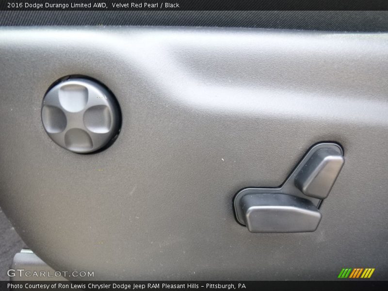 Velvet Red Pearl / Black 2016 Dodge Durango Limited AWD