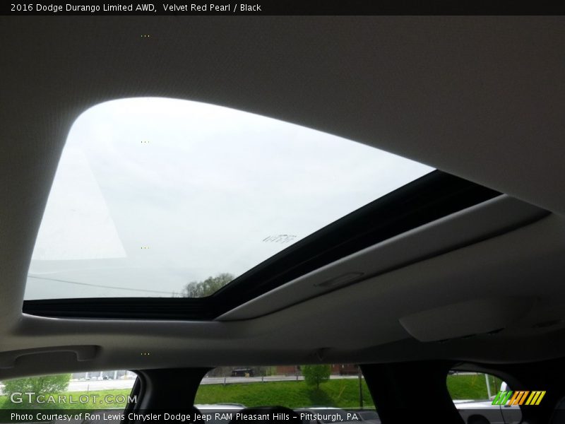Velvet Red Pearl / Black 2016 Dodge Durango Limited AWD