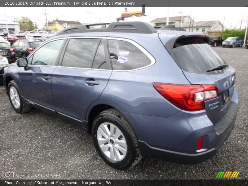 Twilight Blue Metallic / Warm Ivory 2016 Subaru Outback 2.5i Premium