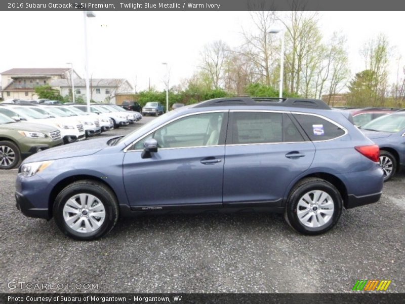 Twilight Blue Metallic / Warm Ivory 2016 Subaru Outback 2.5i Premium