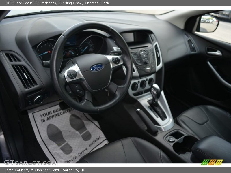 Sterling Gray / Charcoal Black 2014 Ford Focus SE Hatchback