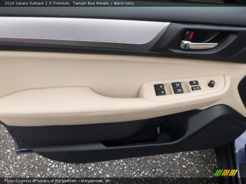 Twilight Blue Metallic / Warm Ivory 2016 Subaru Outback 2.5i Premium